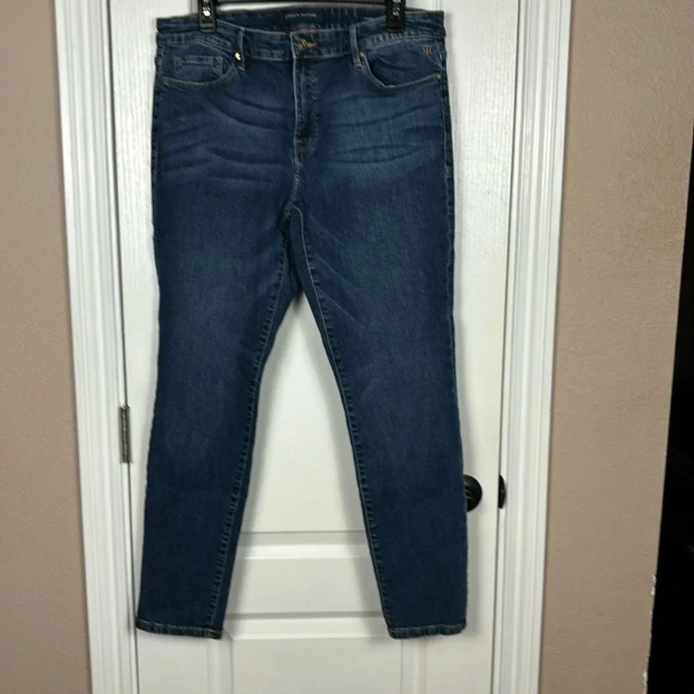 Tommy Hilfiger Women's Amherst Skinny Stretch Blue Denim Jeans Size 10 Pre-Owned
